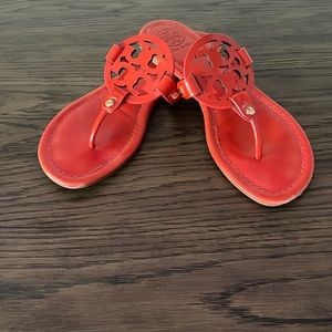 Tory Burch Size 8 Orange Miller Sandals